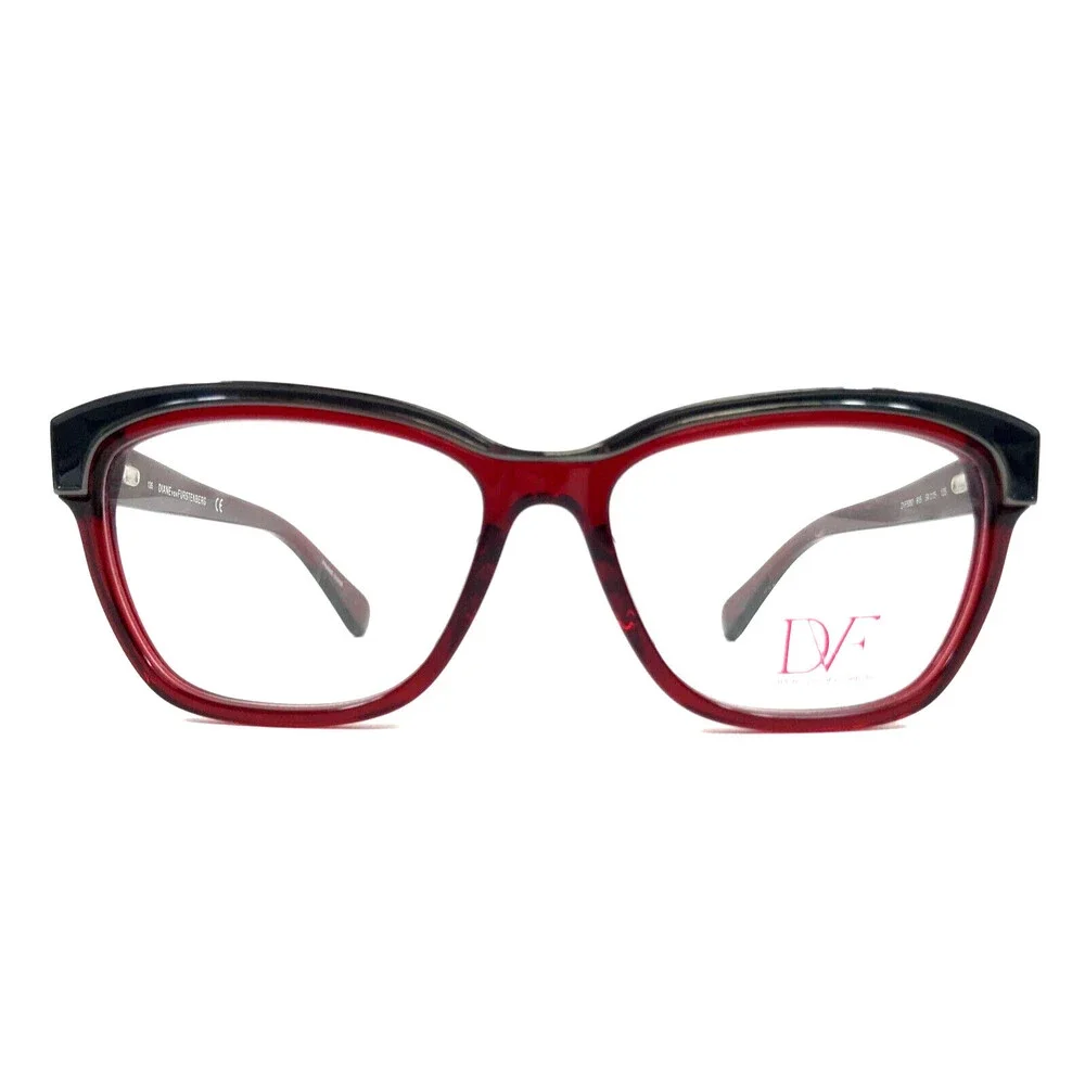 Diane Von Furstenberg Eyeglasses Frames DVF5082 615 Burgundy Cat Eye 54-15-135